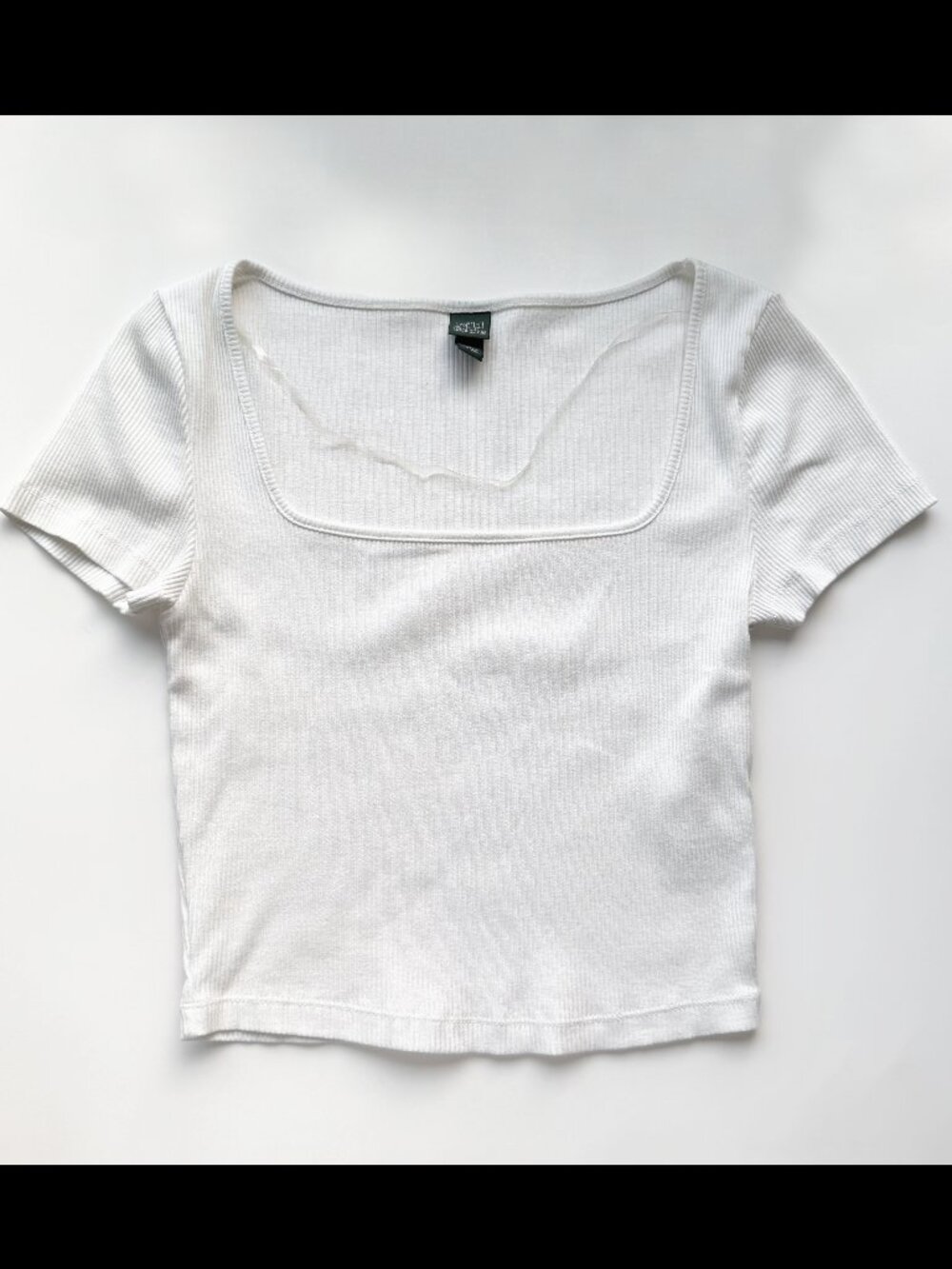 Wild Fable White Squareneck Top – Size S